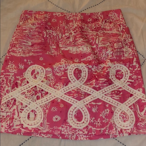 Lilly Pulitzer skirt pink size 0 - Picture 1 of 4